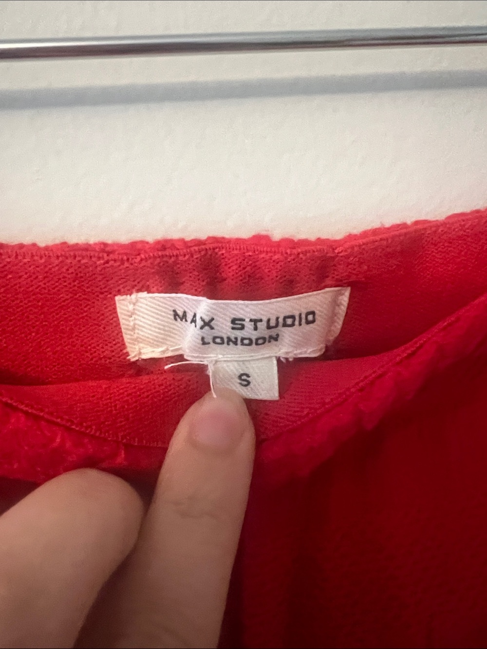 Max Studio Bright Red Tiered Maxi Skirt - Picture 2 of 3